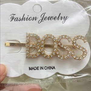 Gold BOSS Hair Clip
